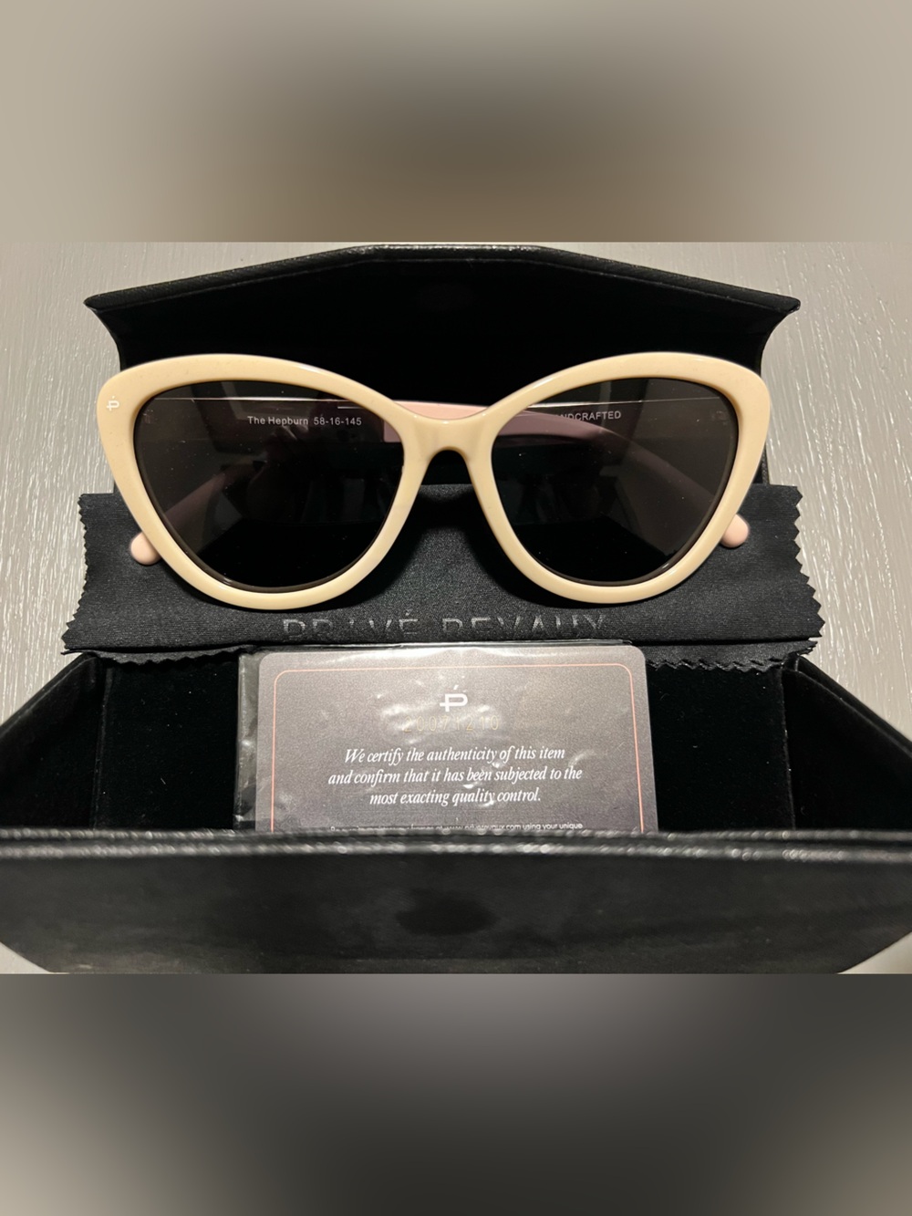 Cream Cat-Eye Sunglasses by Prive Revaux